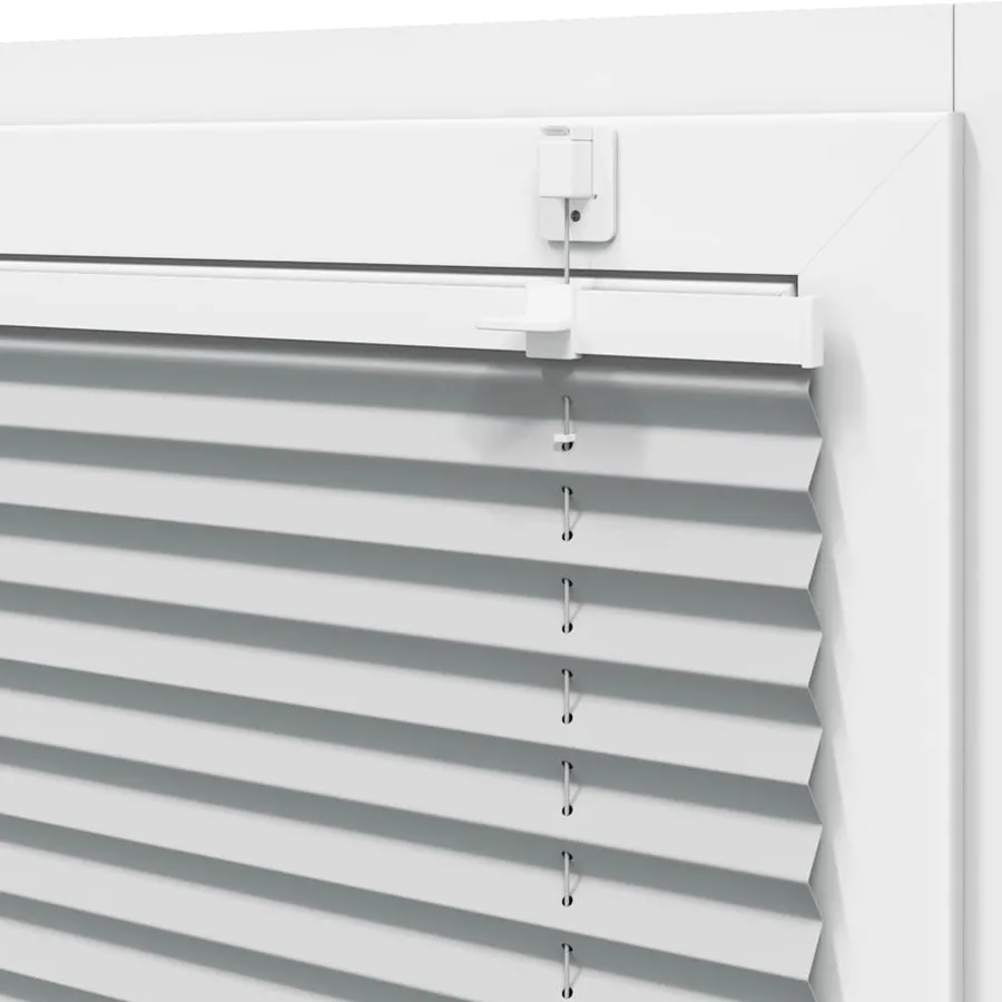 Store plissé gris clair 85x200 cm largeur du tissu 84,4 cm - 10