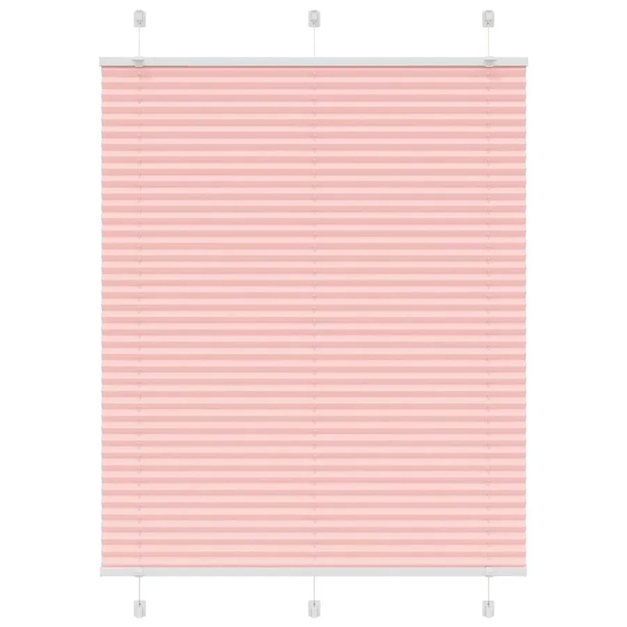 Store plissé rose 105x100 cm largeur du tissu 104,4cm polyester