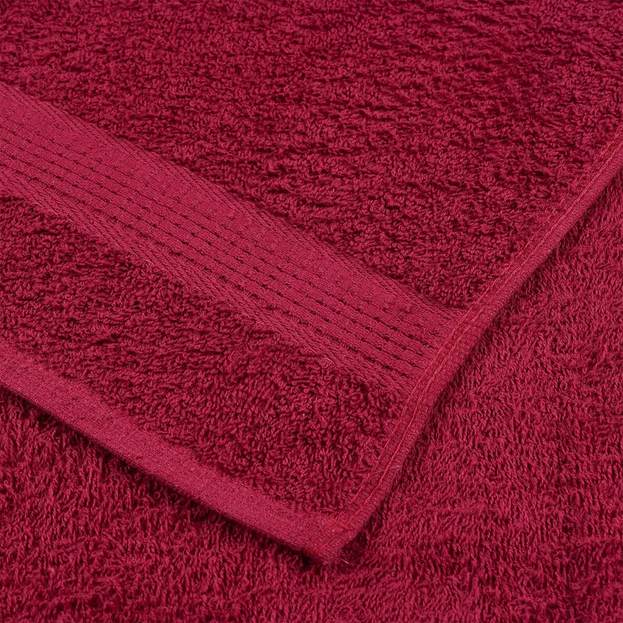 Serviettes FROGN 4 pcs bordeaux 100x200 cm 360 g/m² - 6