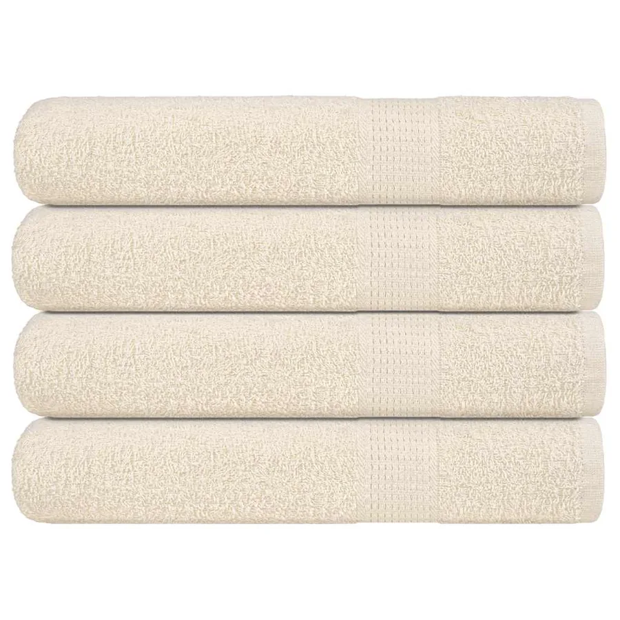 Serviettes FROGN 4 pcs crème 100x200 cm 360 g/m²