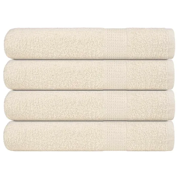 Serviettes FROGN 4 pcs crème 100x200 cm 360 g/m²