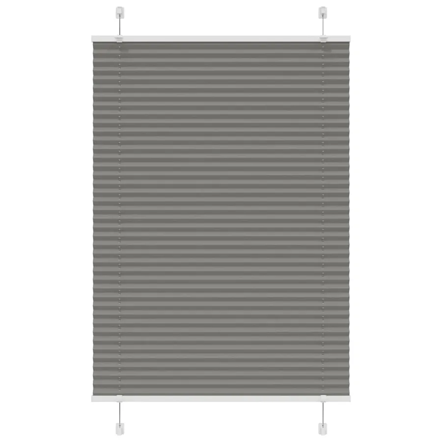 Store plissé anthracite 90x150 cm largeur du tissu 89,4 cm