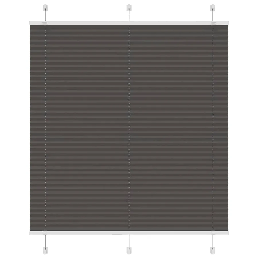 Store plissé noir 115x100 cm largeur du tissu 114,4cm polyester