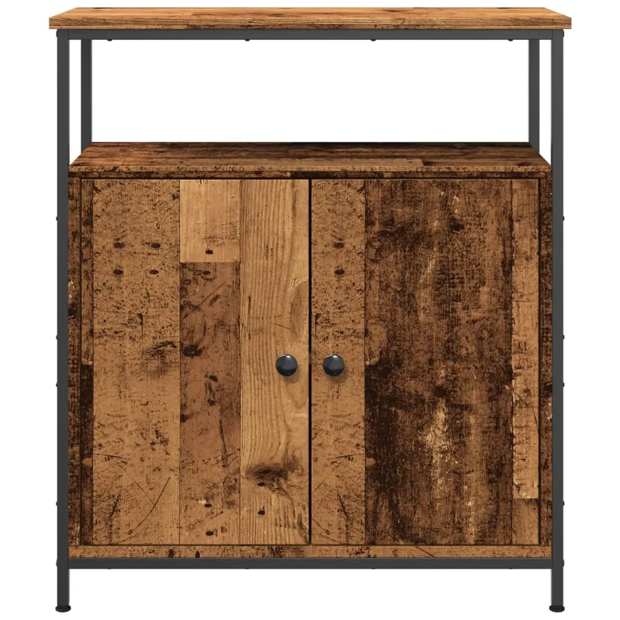 Buffet vieux bois 70x30x80 cm bois d'ingénierie - 4