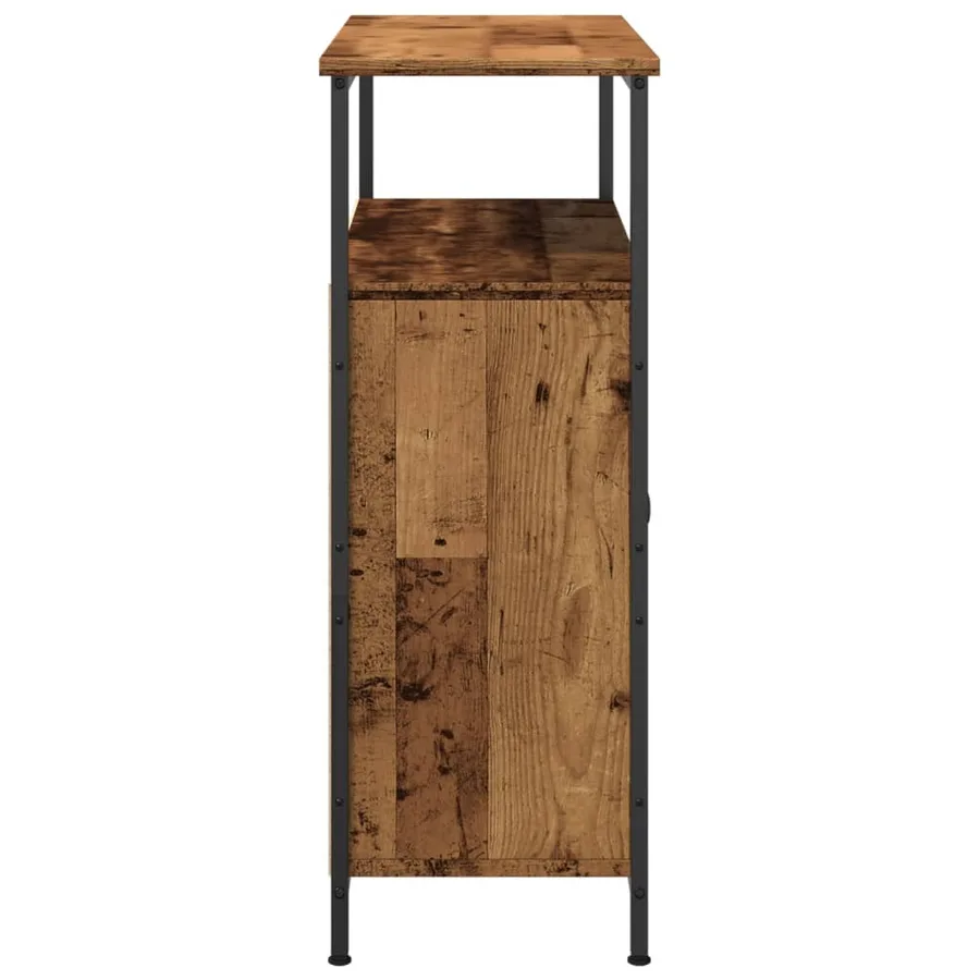 Buffet vieux bois 70x30x80 cm bois d'ingénierie - 5