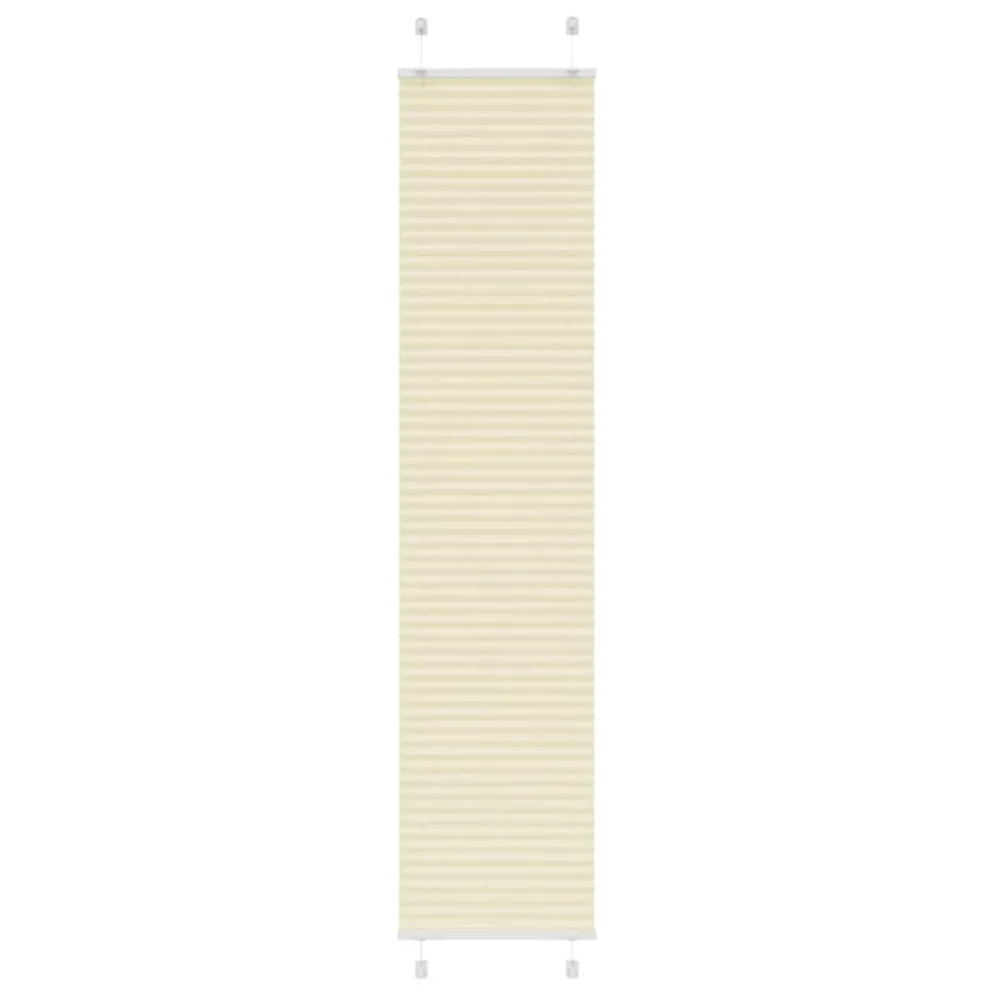 Store plissé crème 45x200 cm largeur du tissu 44,4 cm polyester