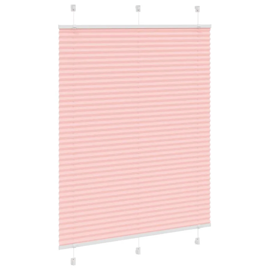 Store plissé rose 105x150 cm largeur du tissu 104,4cm polyester - 3