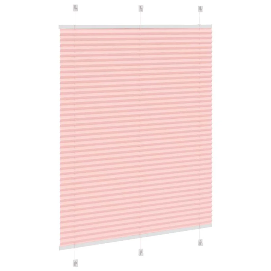 Store plissé rose 105x150 cm largeur du tissu 104,4cm polyester - 4