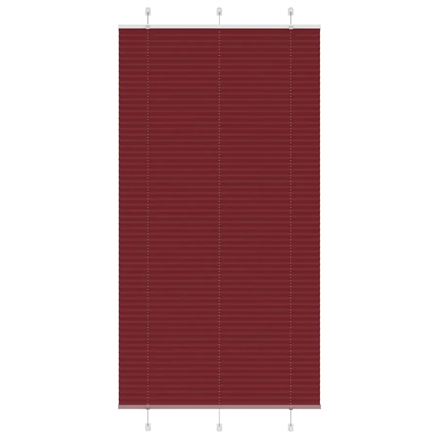 Store plissé rouge bordeaux 110x200 cm largeur du tissu 109,4cm