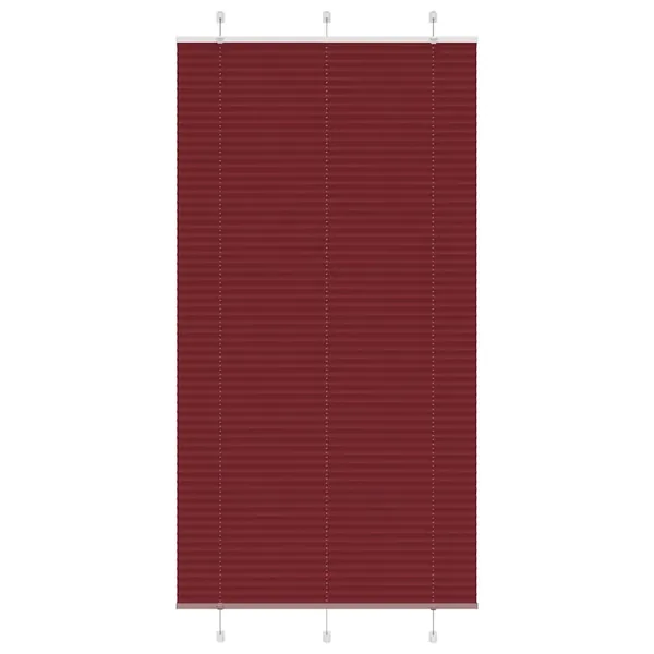 Store plissé rouge bordeaux 110x200 cm largeur du tissu 109,4cm