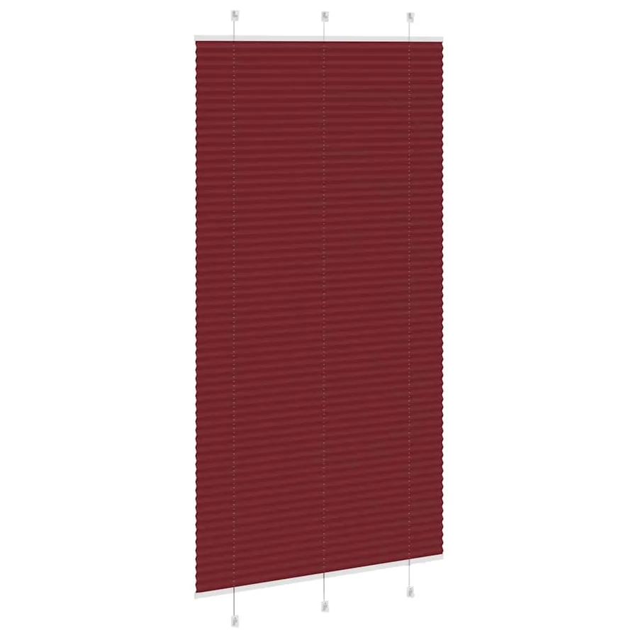 Store plissé rouge bordeaux 110x200 cm largeur du tissu 109,4cm - 4