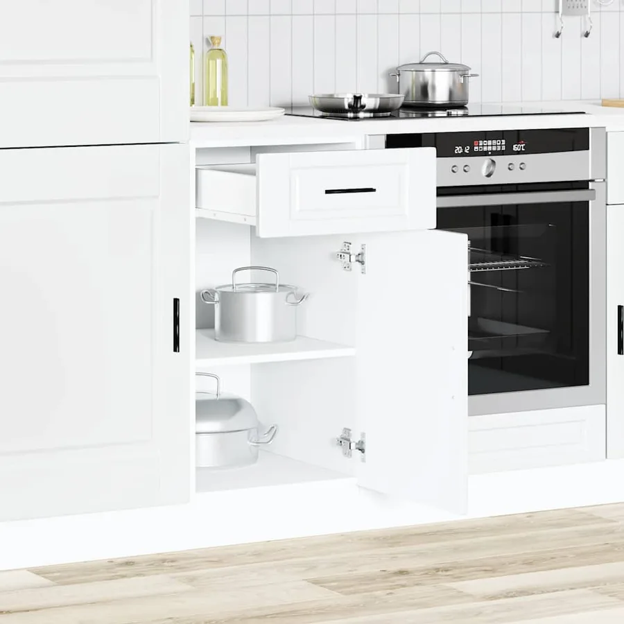 Armoire de cuisine Porto blanc bois d'ingénierie - 3