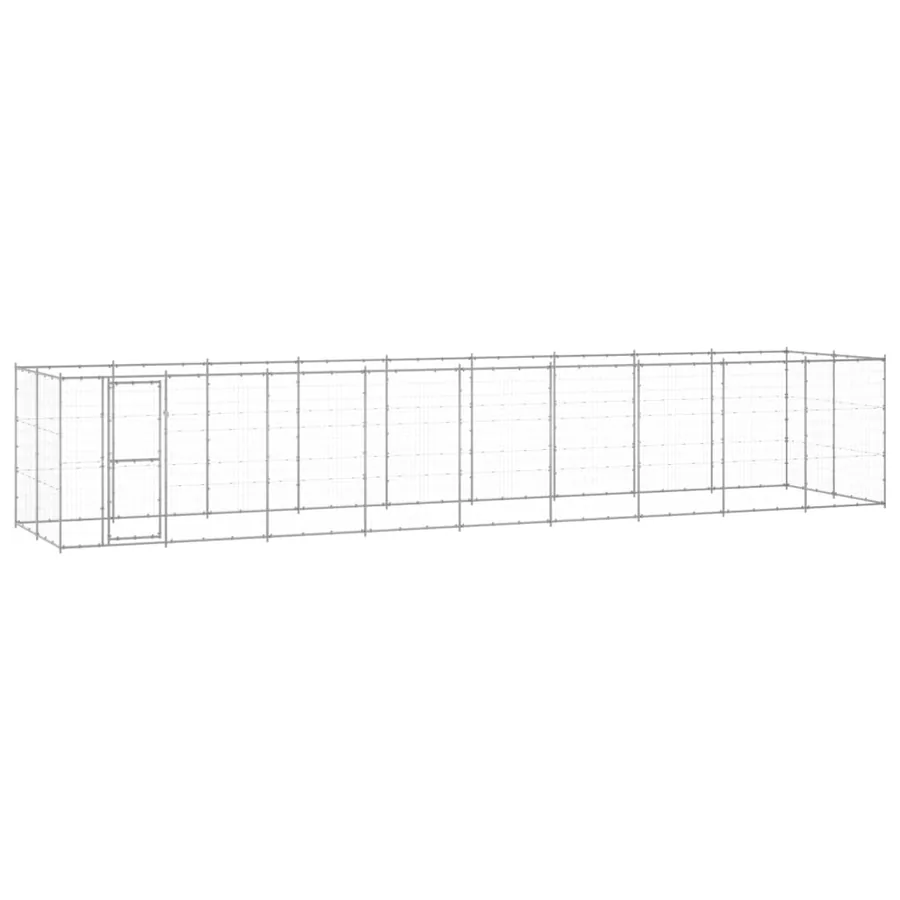 Chenil extérieur Acier galvanisé 21,78 m²