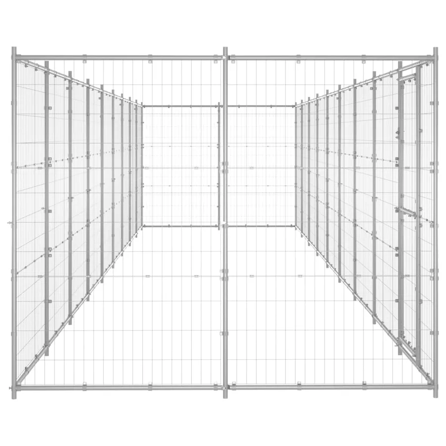 Chenil extérieur Acier galvanisé 21,78 m² - 3