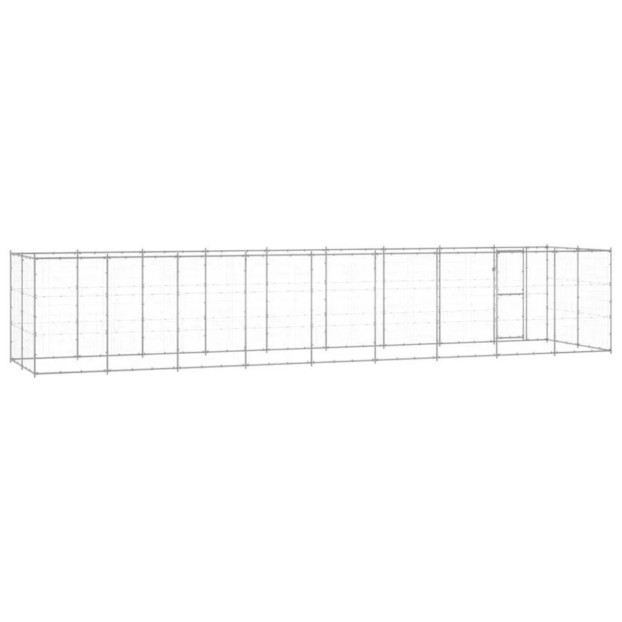 Chenil extérieur Acier galvanisé 21,78 m² - 4