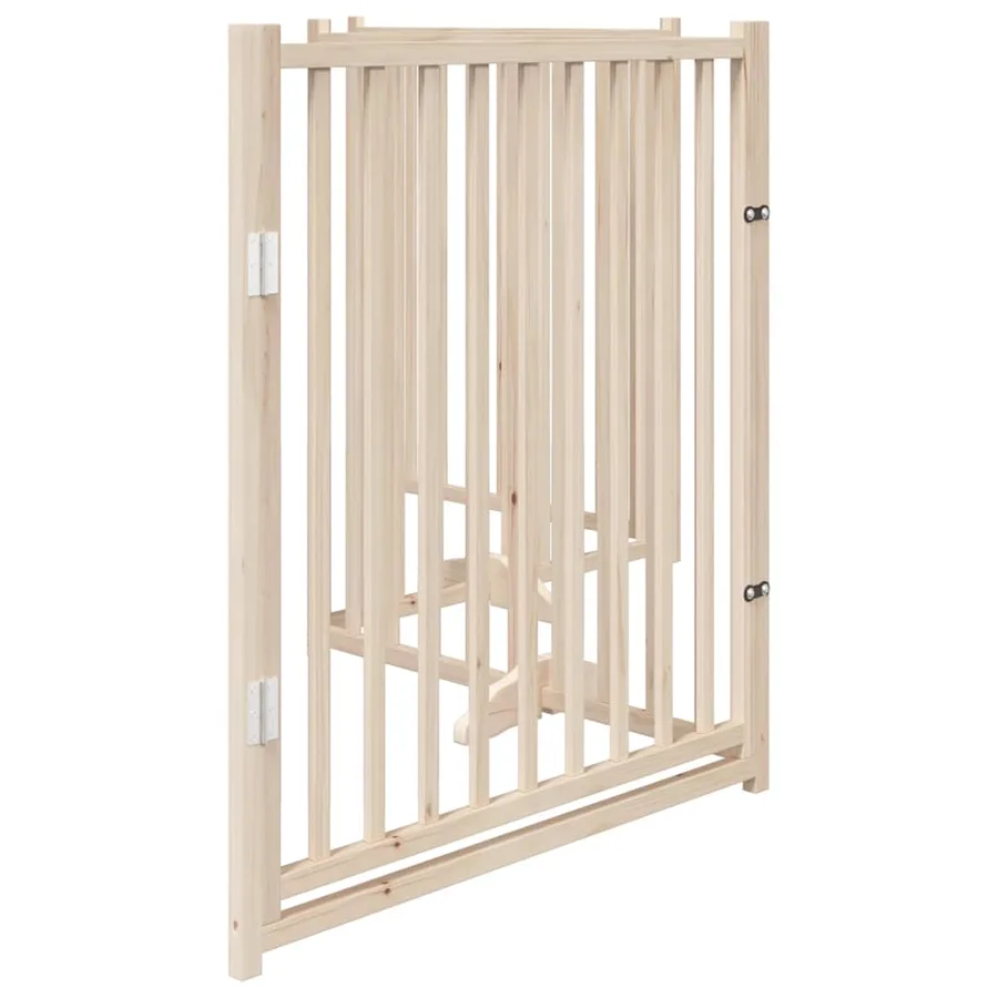 Barrière pour chien avec porte pliable 4 panneaux 320 cm Bois massif Sapin - 5