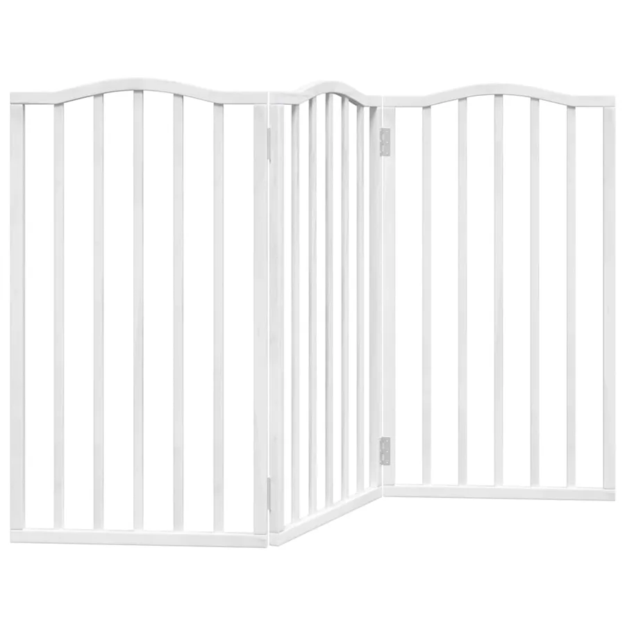 Barrière pour chien pliable 3 panneaux 150 cm bois de peuplier - 2