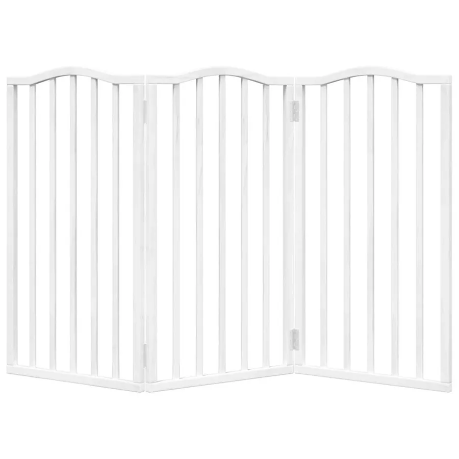 Barrière pour chien pliable 3 panneaux 150 cm bois de peuplier - 4