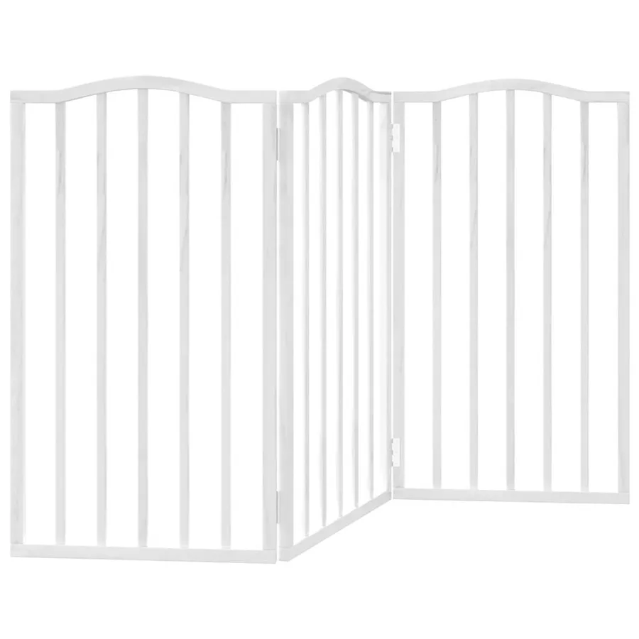 Barrière pour chien pliable 3 panneaux 150 cm bois de peuplier - 6