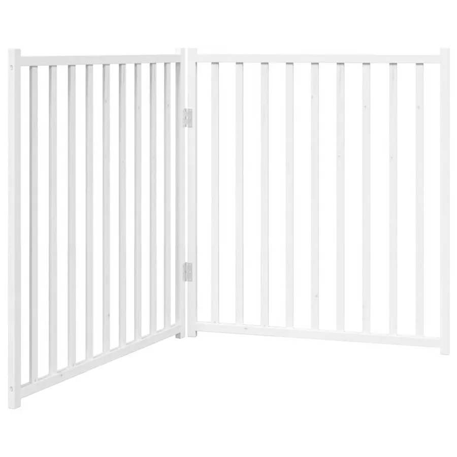 Barrière pour chien pliable 2 panneaux 160 cm bois sapin massif - 2