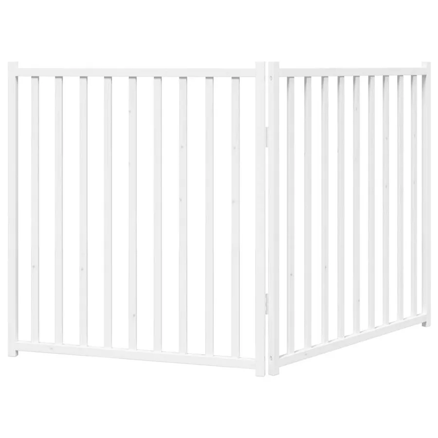 Barrière pour chien pliable 2 panneaux 160 cm bois sapin massif - 6