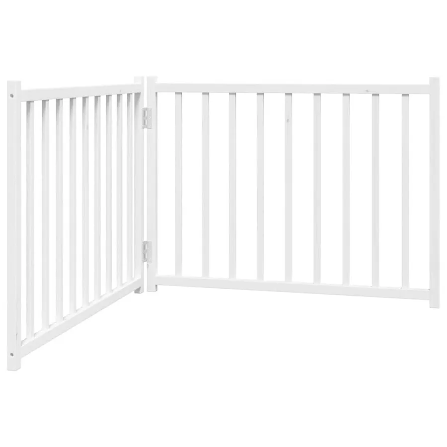 Barrière pour chien pliable 2 panneaux 160 cm bois sapin massif - 2