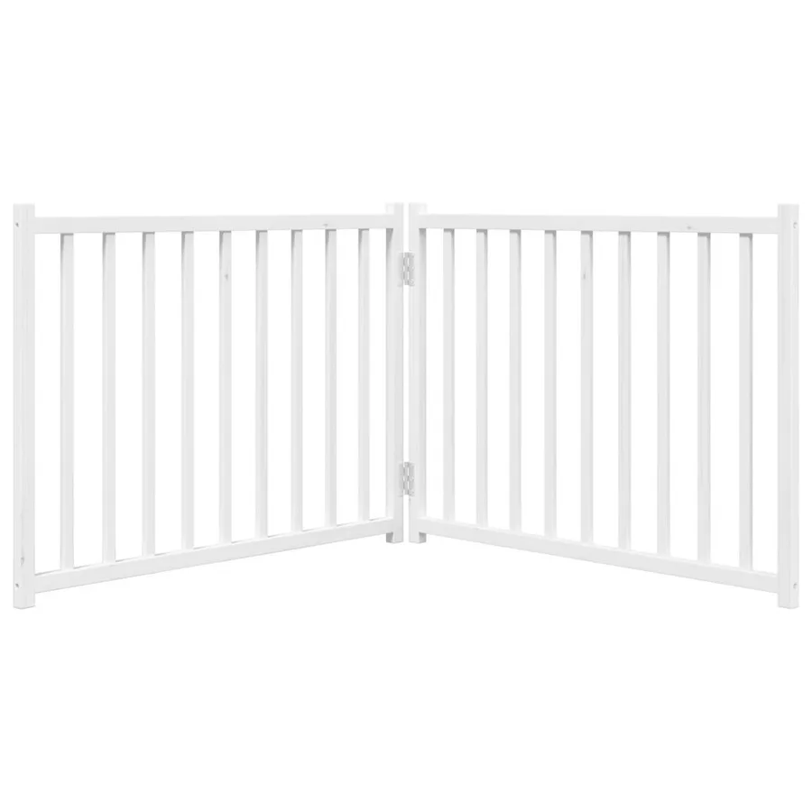 Barrière pour chien pliable 2 panneaux 160 cm bois sapin massif - 4