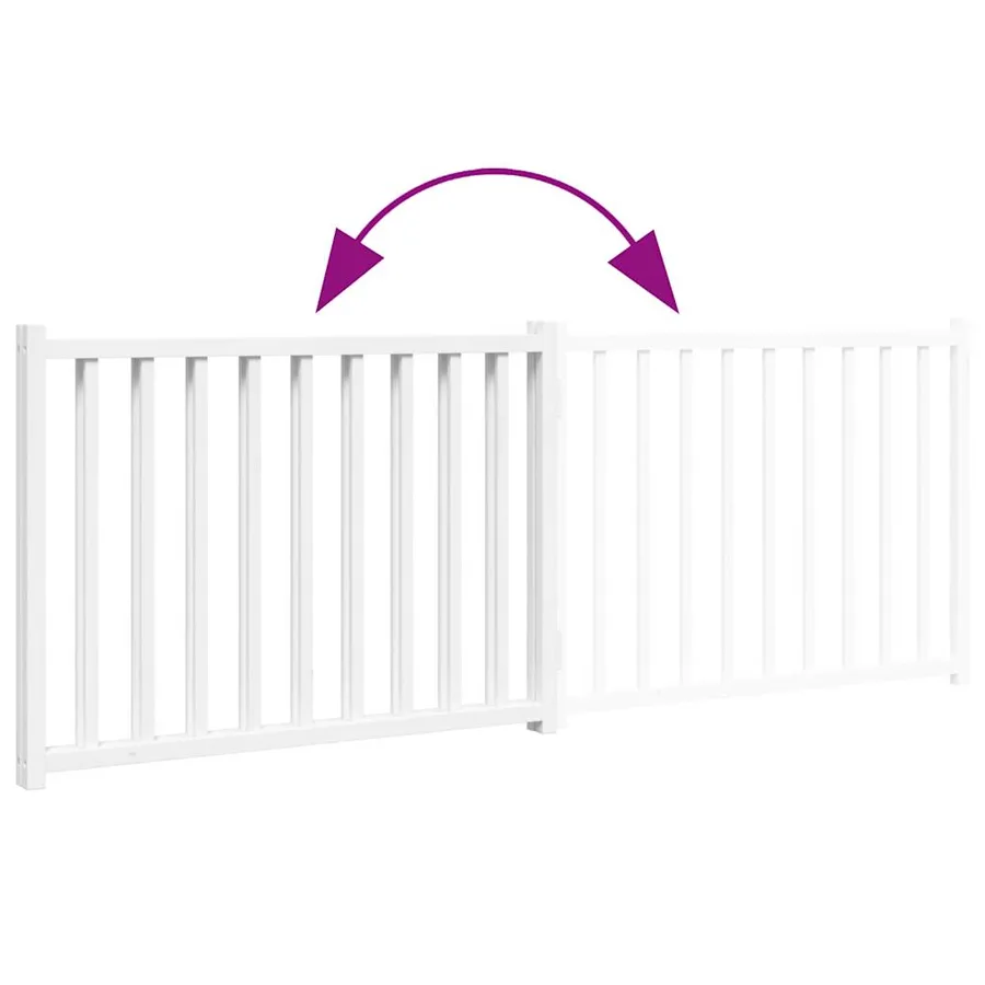 Barrière pour chien pliable 2 panneaux 160 cm bois sapin massif - 7