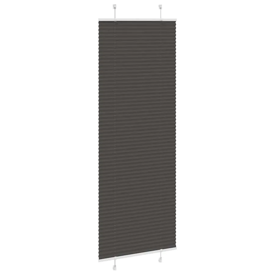 Store plissé noir 75x200 cm largeur du tissu 74,4 cm polyester - 3
