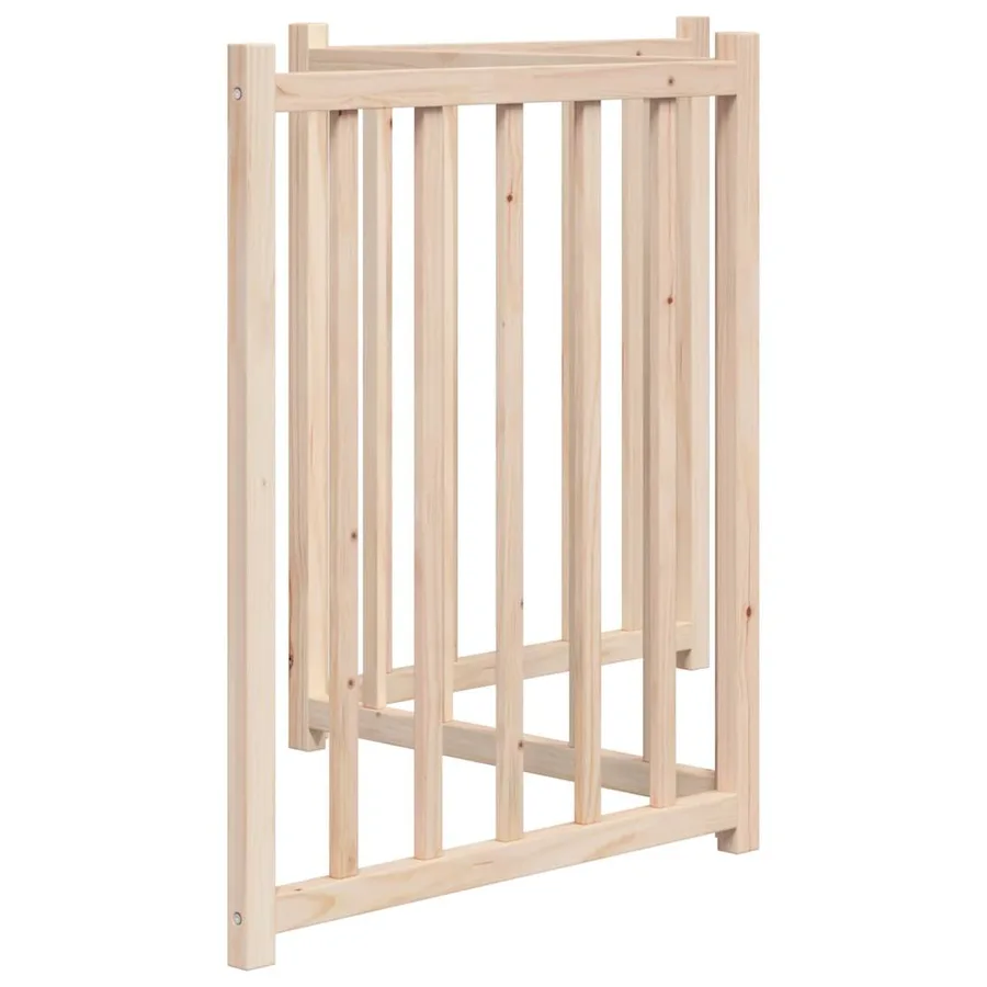 Barrière pour chien pliable 3 panneaux 150 cm bois sapin massif - 5