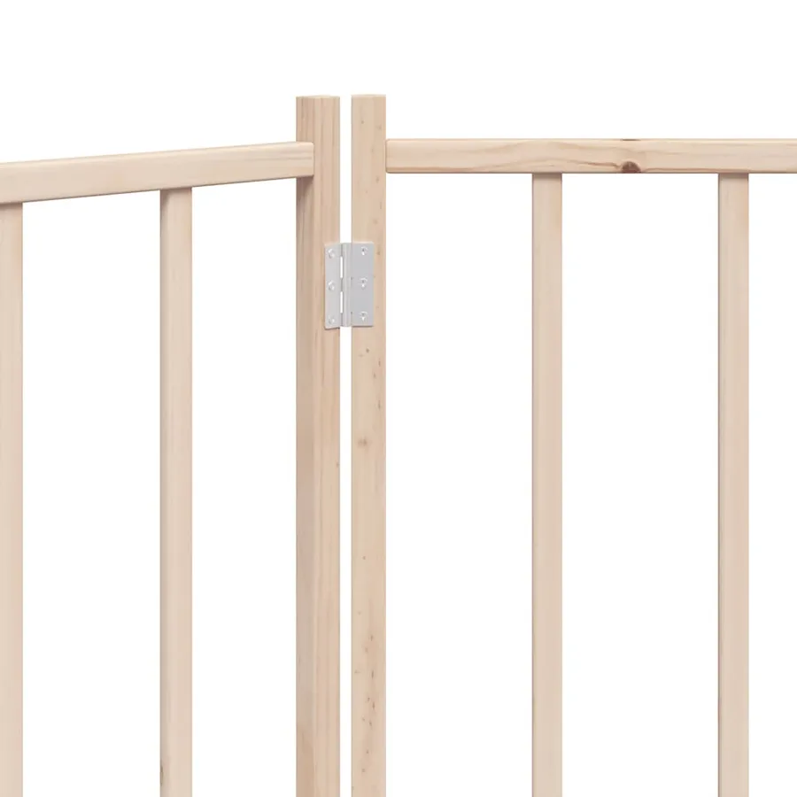 Barrière pour chien pliable 3 panneaux 150 cm bois sapin massif - 8