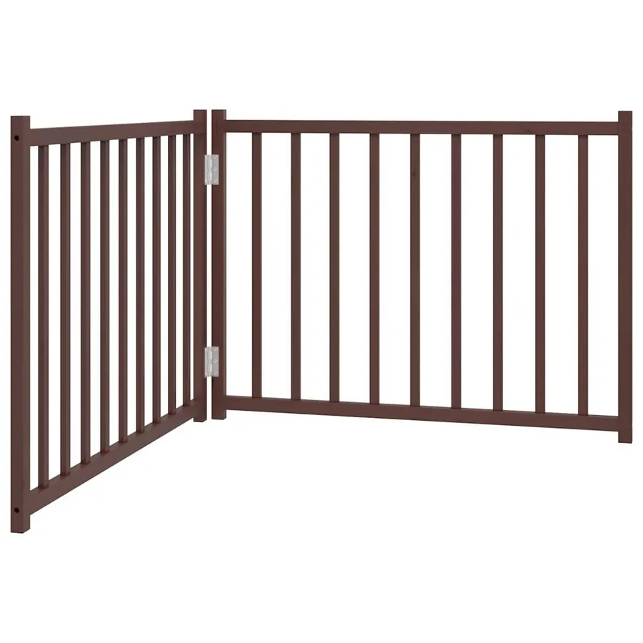 Barrière pour chien pliable 2 panneaux 160 cm bois sapin massif - 2