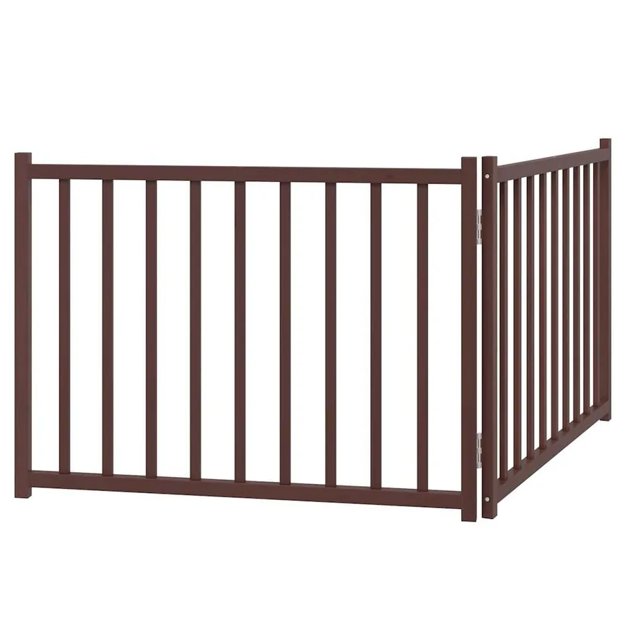 Barrière pour chien pliable 2 panneaux 160 cm bois sapin massif - 6
