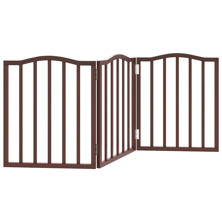 Barrière pour chien pliable 3 panneaux 150 cm bois de peuplier - 6