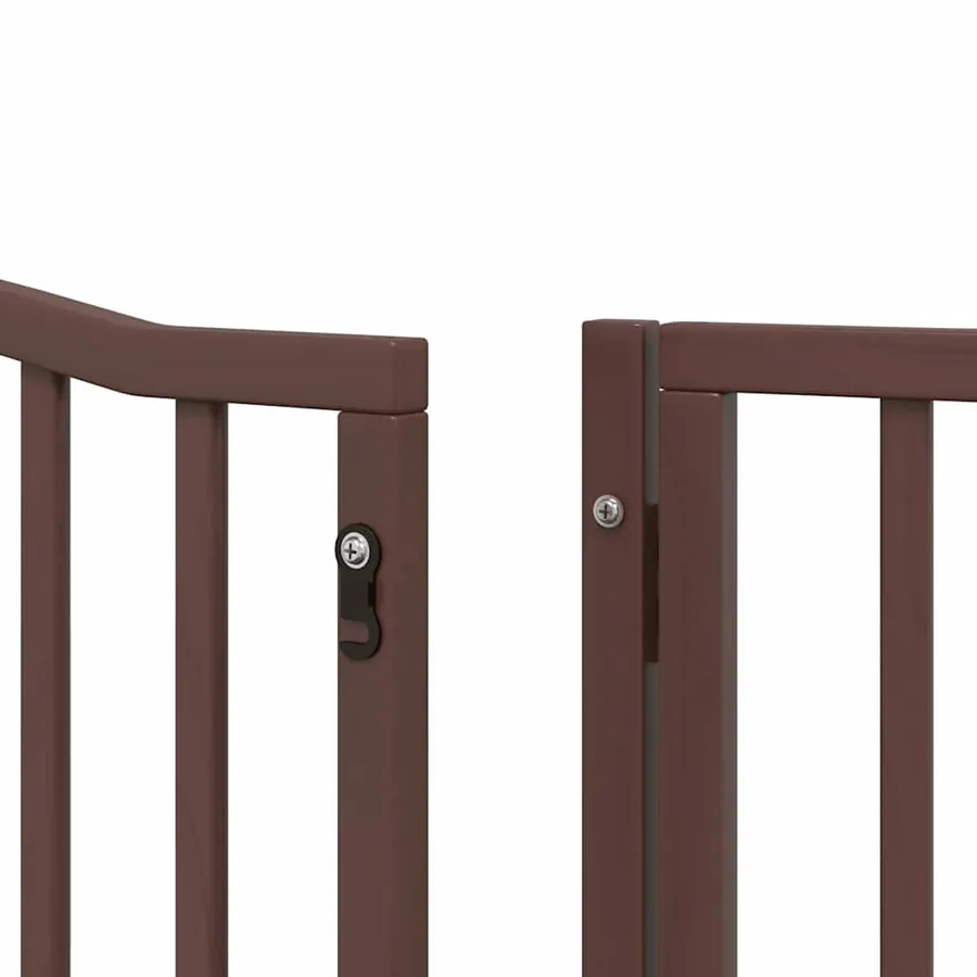 Barrière pour chien porte pliable 12 panneaux bois de peuplier - 11
