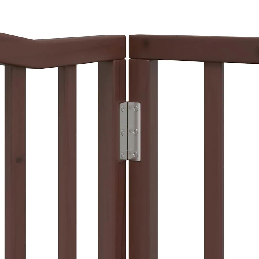 Barrière pour chien porte pliable 12 panneaux bois de peuplier - 9