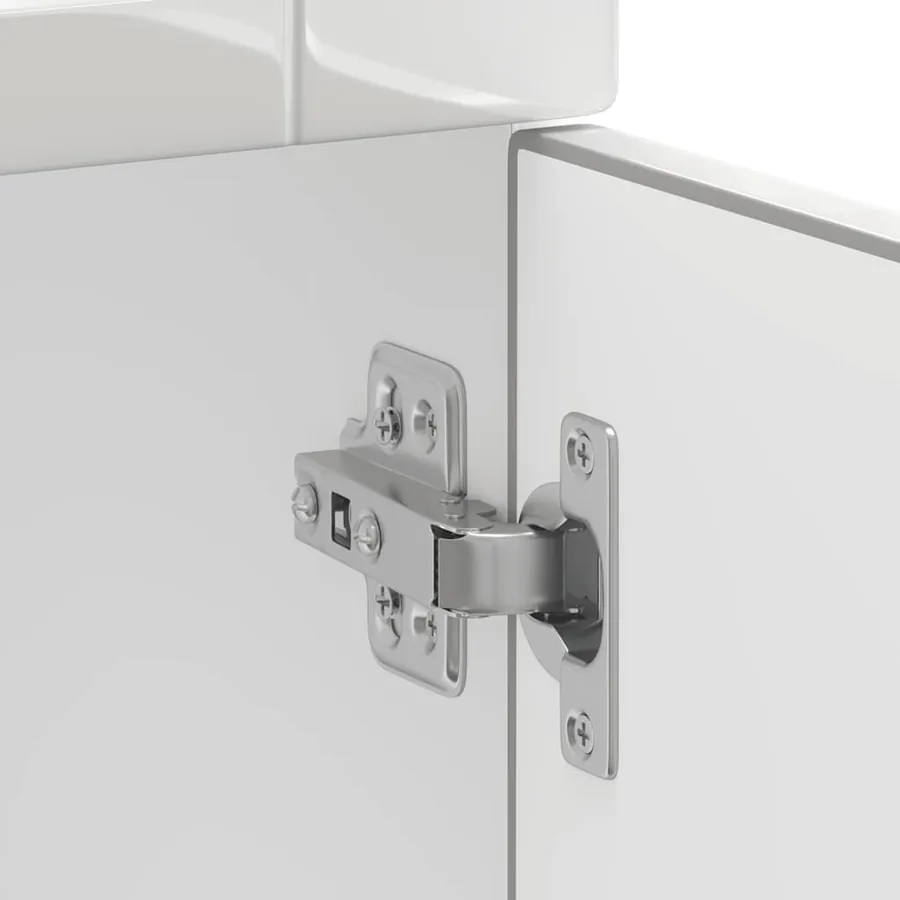 Armoire de cuisine Porto blanc brillant bois ingénierie - 10
