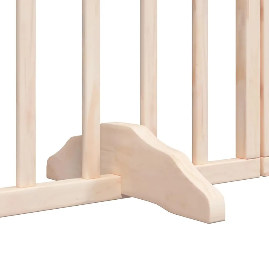 Barrière pour chien porte pliable 15 panneaux bois de peuplier - 8