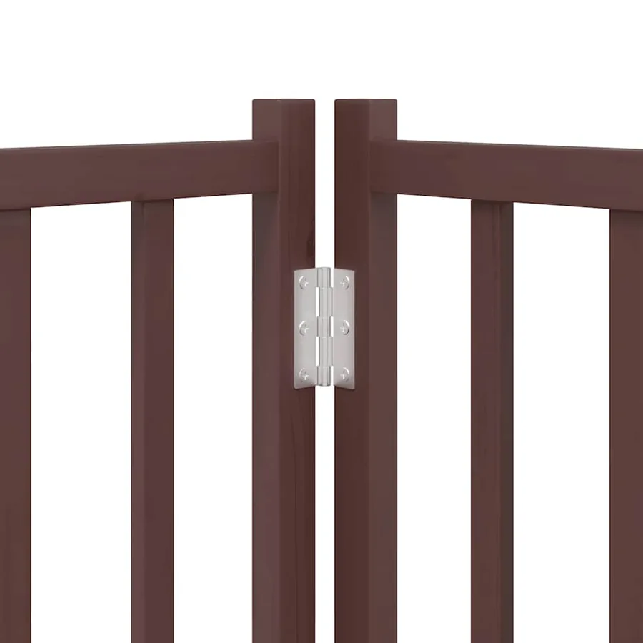 Barrière pour chien porte pliable 9 panneaux bois de peuplier - 9