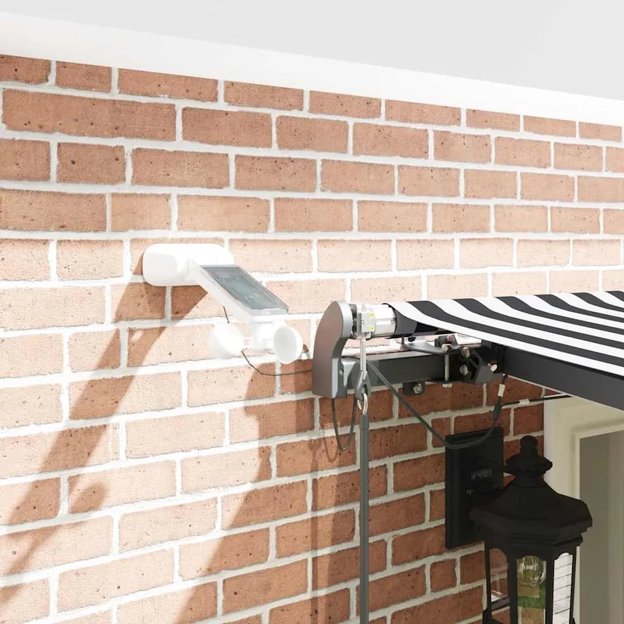 Auvent rétractable automatique avec LED anthracite et blanc - 4