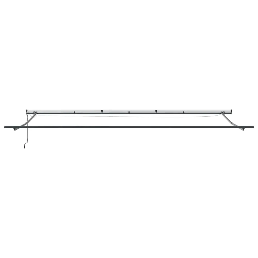 Auvent rétractable automatique avec LED anthracite et blanc - 9