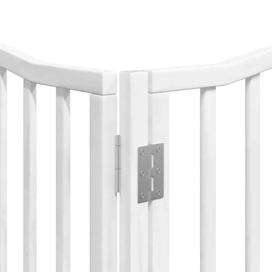 Barrière pour chien porte pliable 10 panneaux bois de peuplier - 10