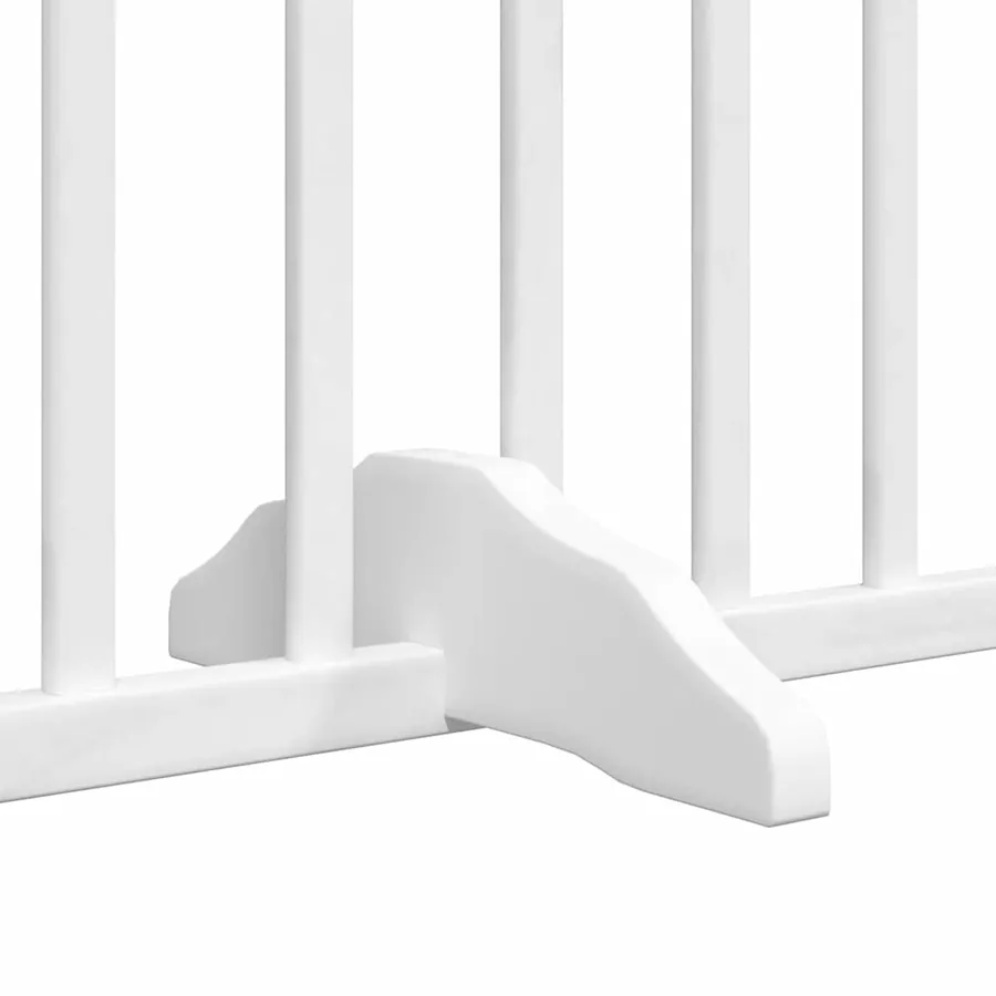Barrière pour chien porte pliable 10 panneaux bois de peuplier - 8