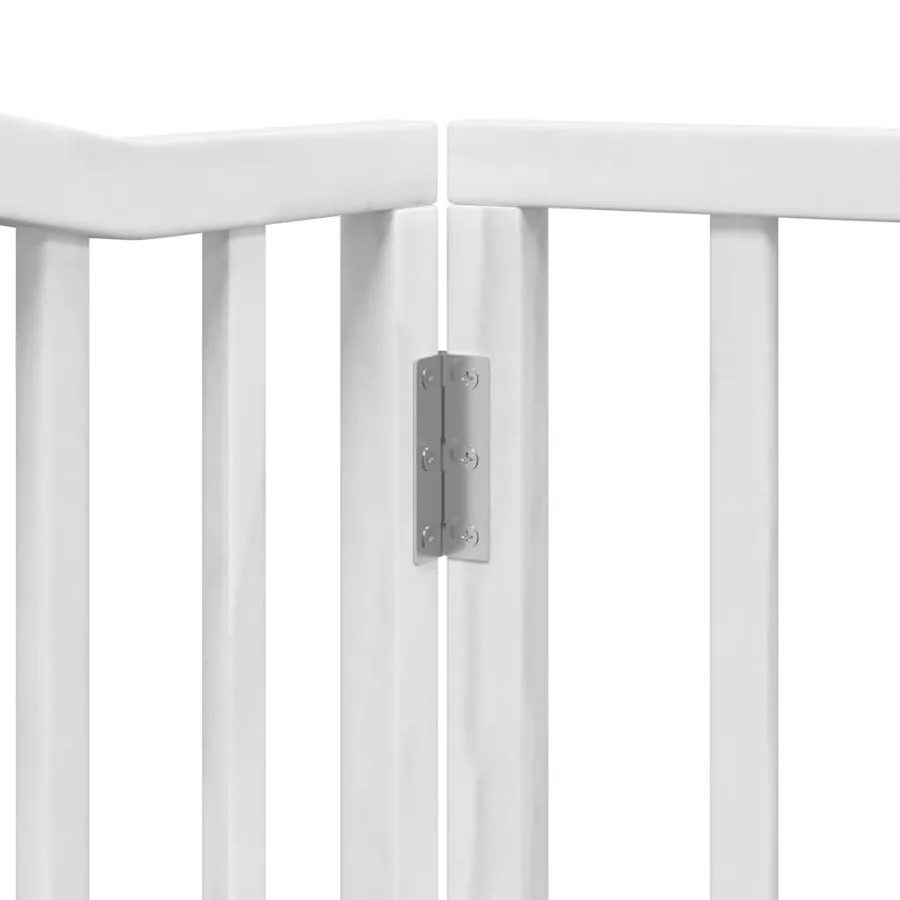 Barrière pour chien porte pliable 10 panneaux bois de peuplier - 9
