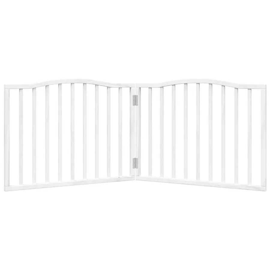 Barrière pour chien pliable 2 panneaux 160 cm bois de peuplier - 4