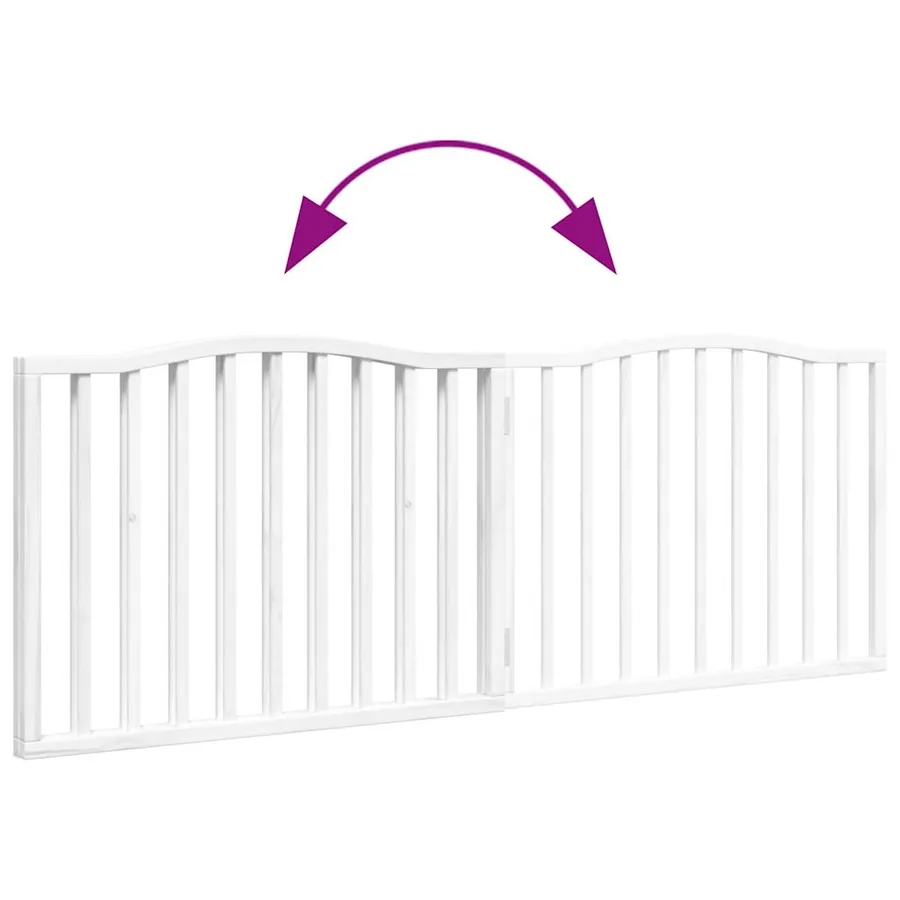 Barrière pour chien pliable 2 panneaux 160 cm bois de peuplier - 7
