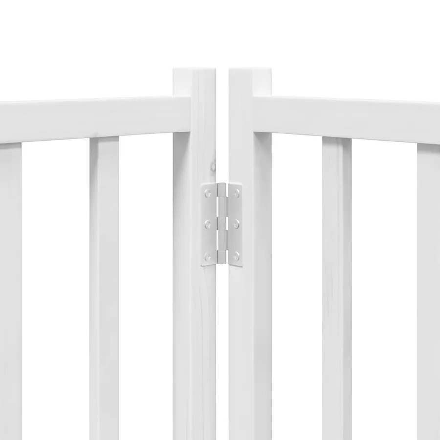Barrière pour chien porte pliable 15 panneaux bois de peuplier - 9