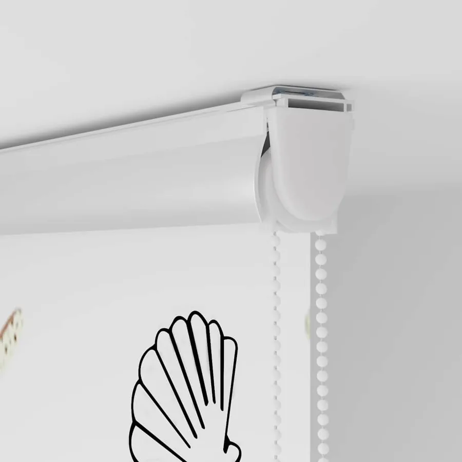 Store enrouleur de douche avec cassette largeur du tissu 136 cm - 9