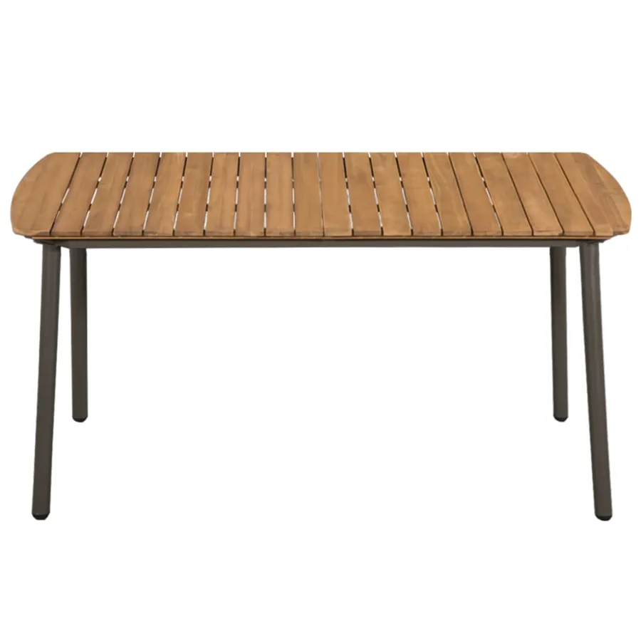 Ensemble à manger de jardin 5 pcs Résine tressée Marron - 3