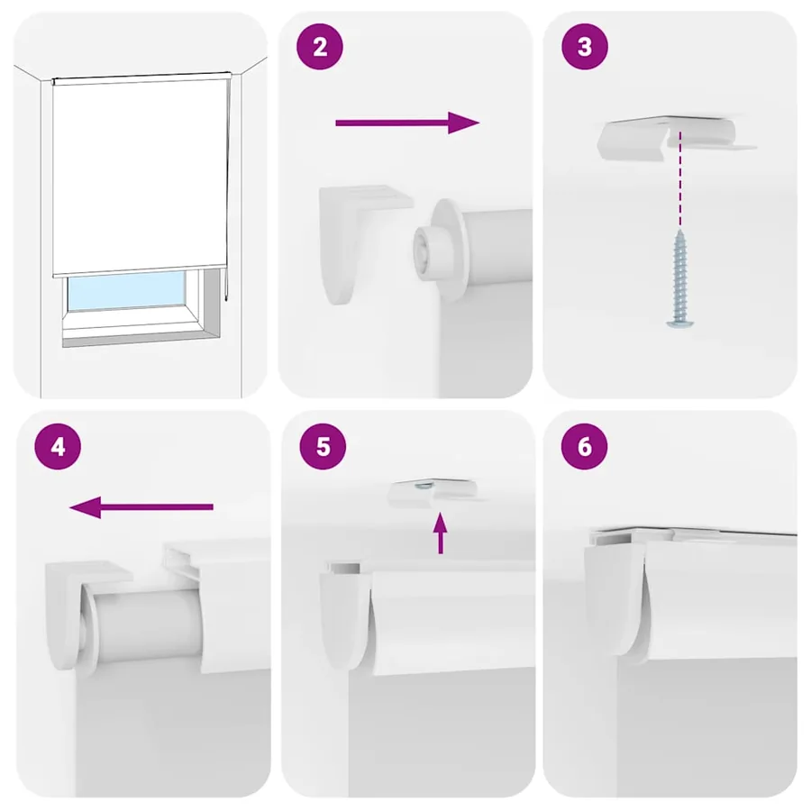 Store enrouleur de douche avec cassette largeur du tissu 66 cm - 6